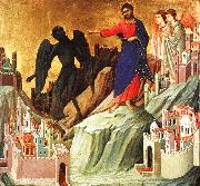 Duccio di Buoninsegna Temptation on the Mount China oil painting reproduction